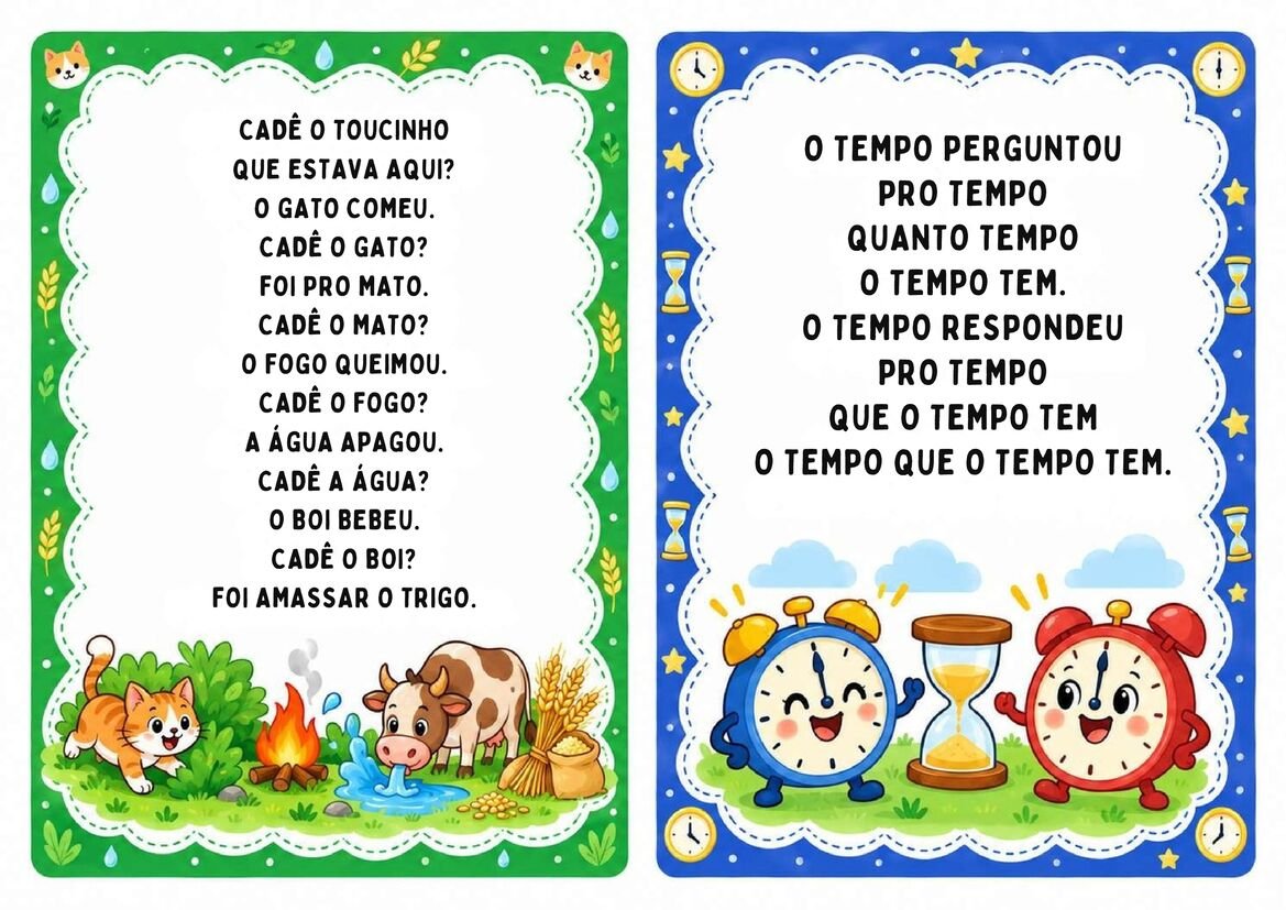 Parlendas para Imprimir folha de atividade página 11